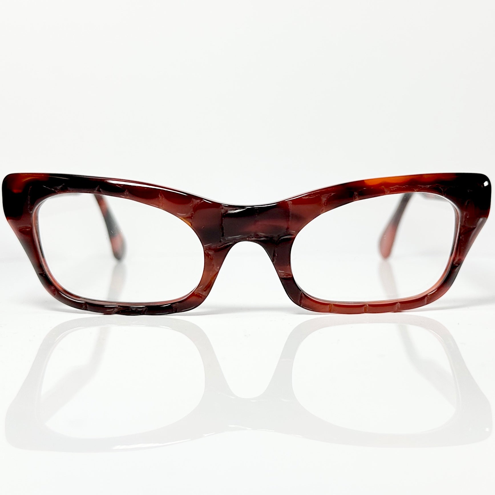 VUE DC SOF Women's Eyeglasses Frame in Croco Tortoise - Authentic New