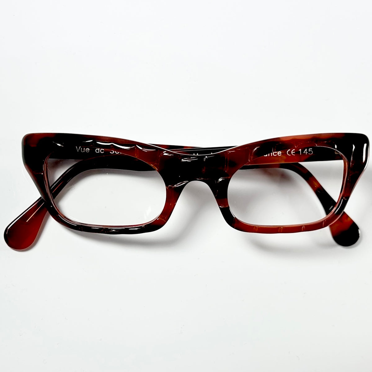 VUE DC SOF Women's Eyeglasses Frame in Croco Tortoise - Authentic New