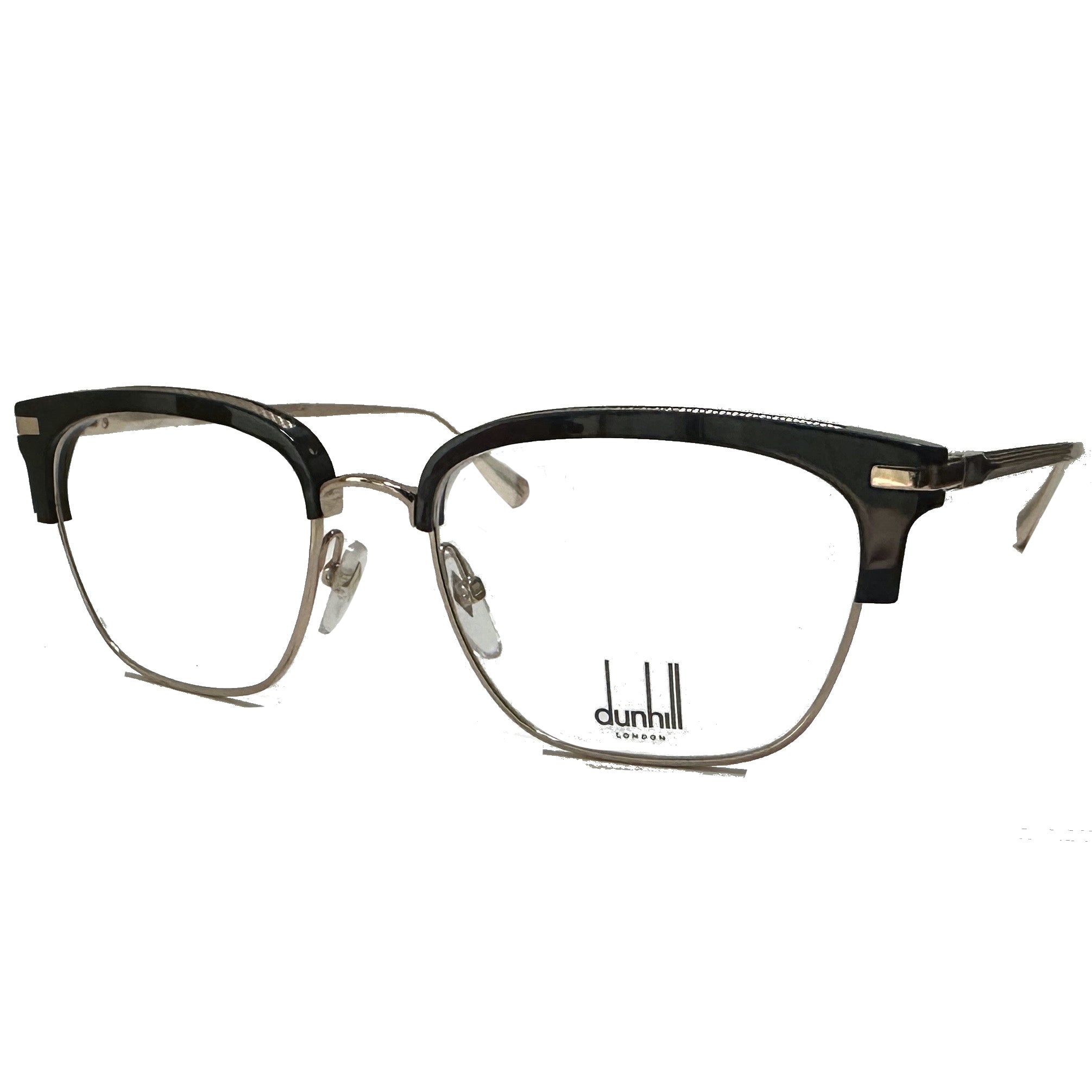 dunhill VDH157 Men's Eyeglasses Frame in Black/gold - Authentic New