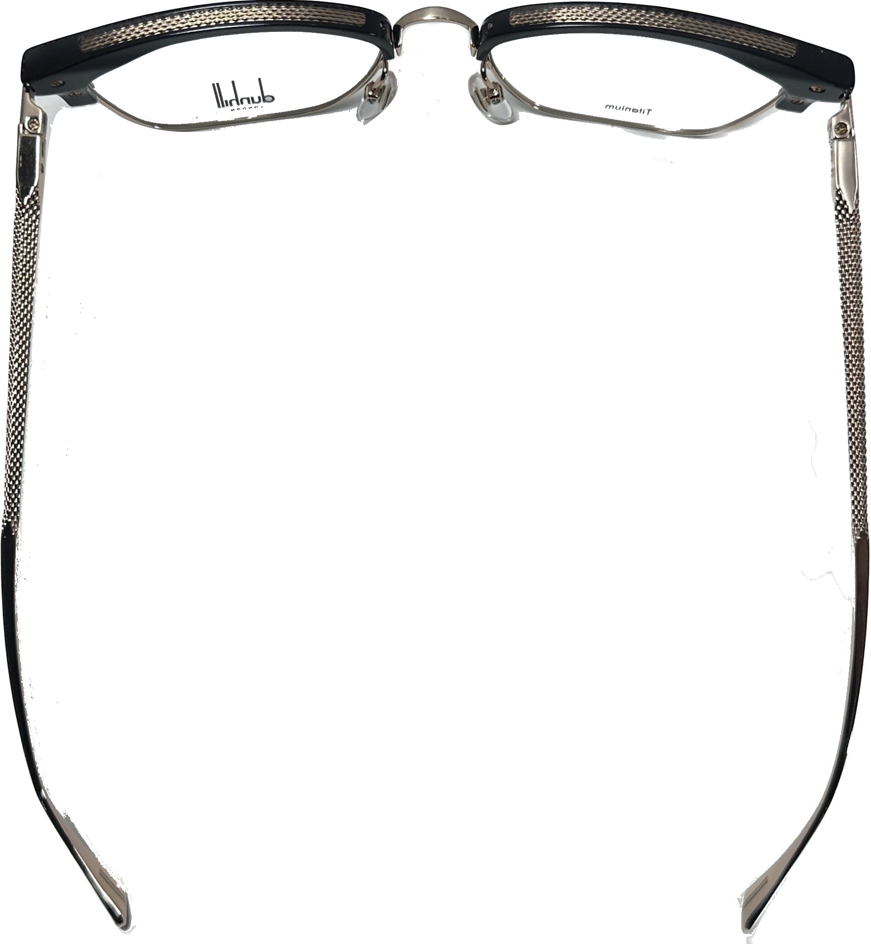 dunhill VDH157 Men's Eyeglasses Frame in Black/gold - Authentic New