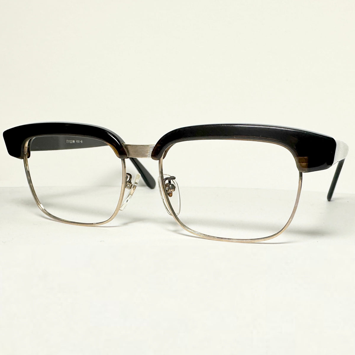 Empire 12KGF Gold-Filled Men's Eyeglasses Frames in Brown/Gold - Authentic