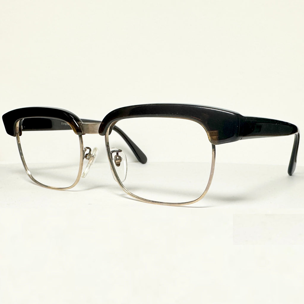Empire 12KGF Gold-Filled Men's Eyeglasses Frames in Brown/Gold - Authentic