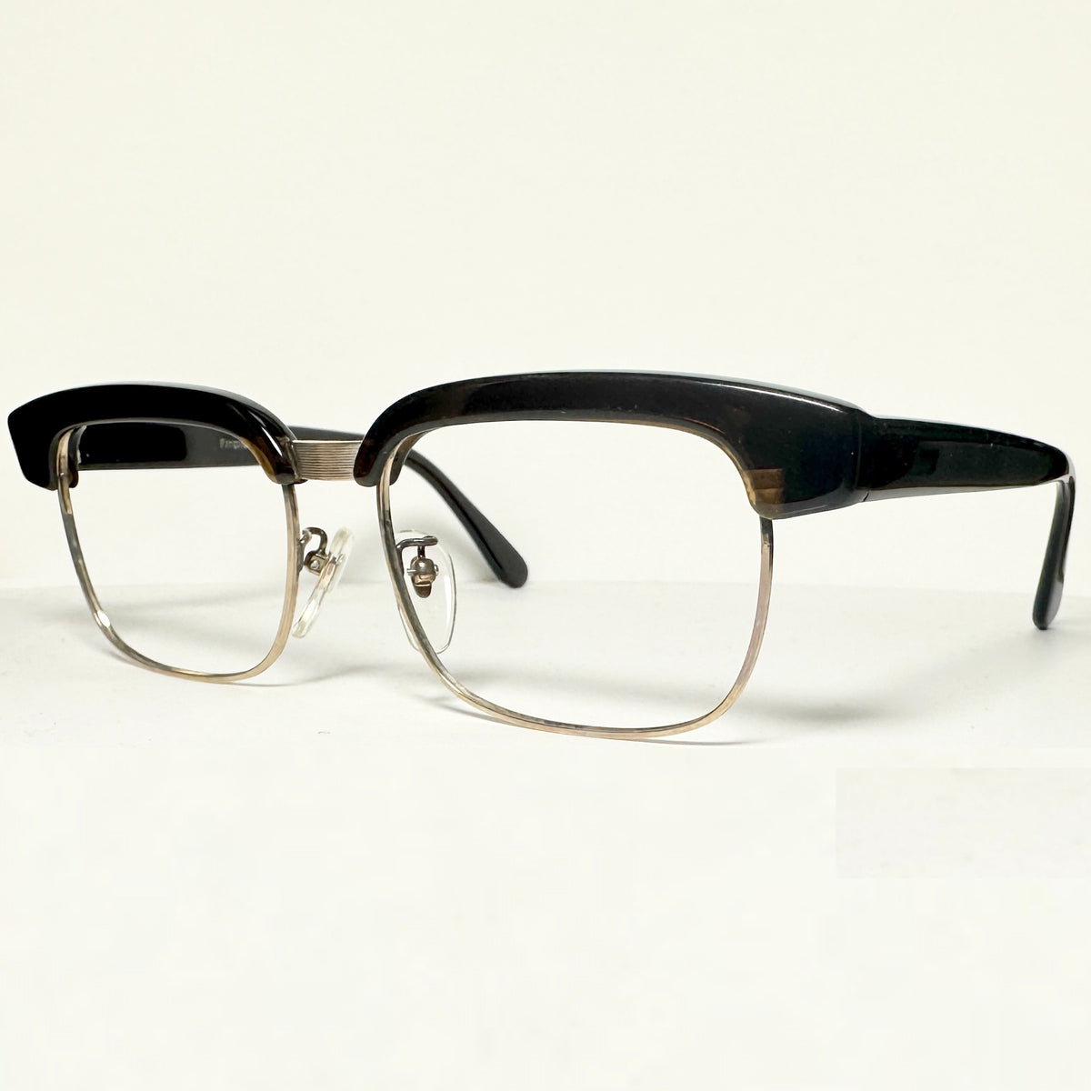 Empire 12KGF Gold-Filled Men's Eyeglasses Frames in Brown/Gold - Authentic