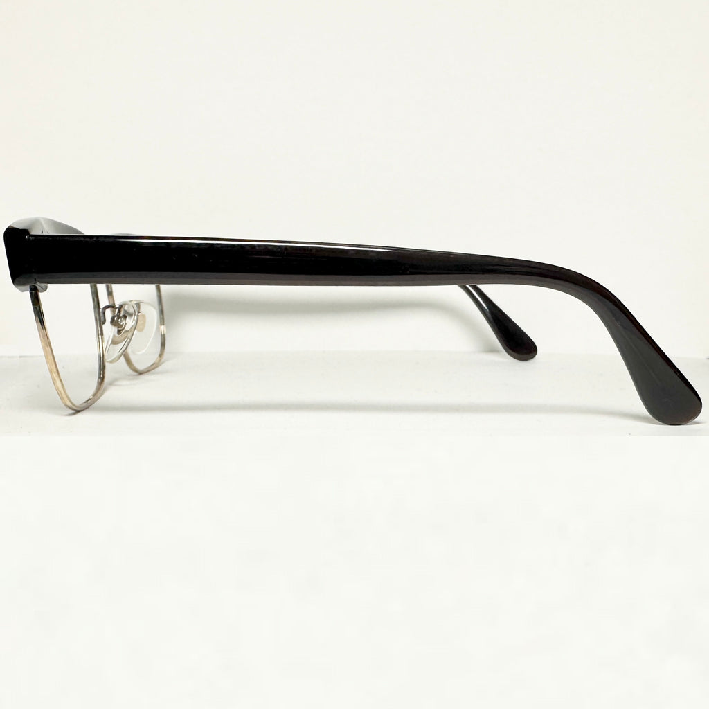 Empire 12KGF Gold-Filled Men's Eyeglasses Frames in Brown/Gold - Authentic