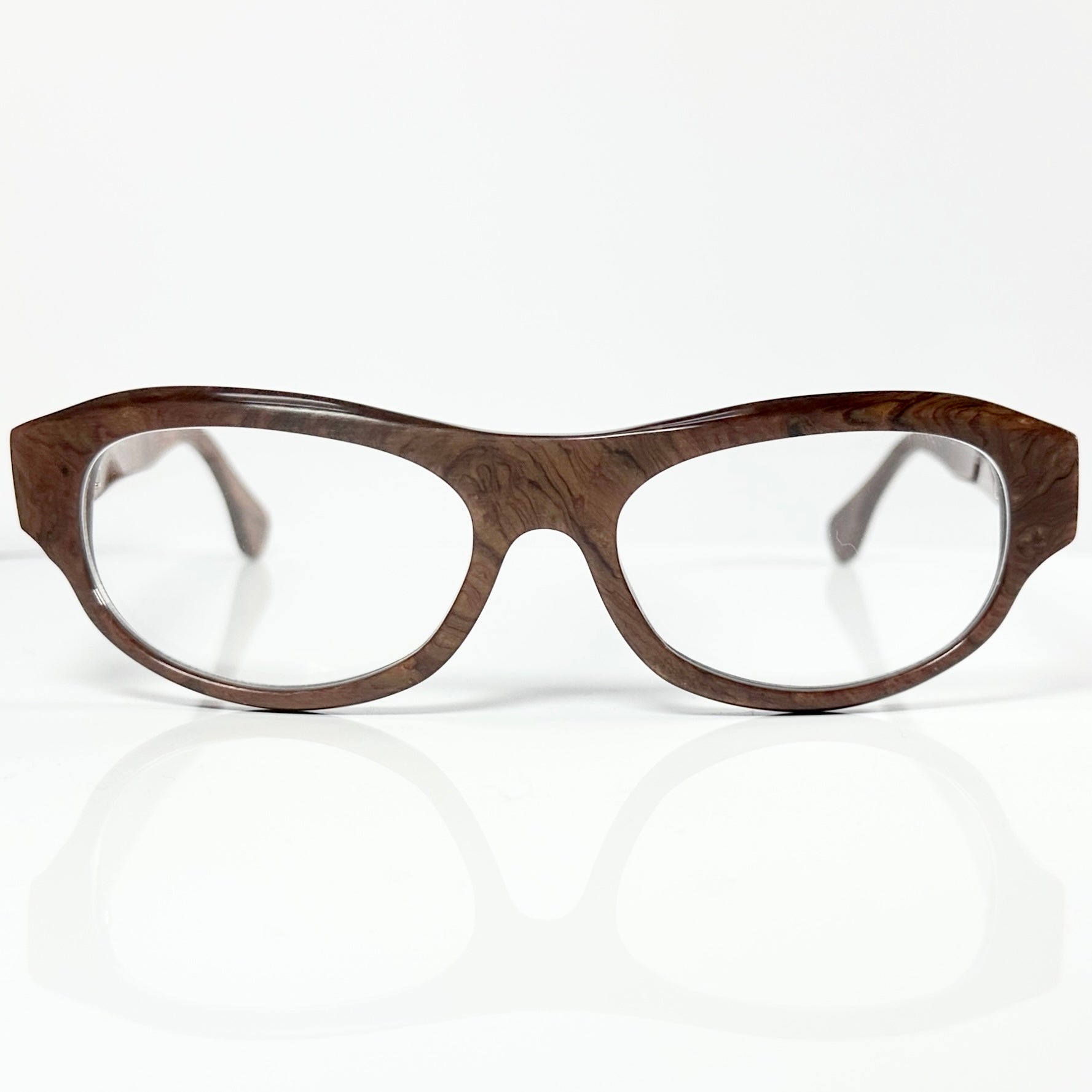VUE DC R05 300 Unisex Eyeglasses Frame in Wood Texture - Authentic New