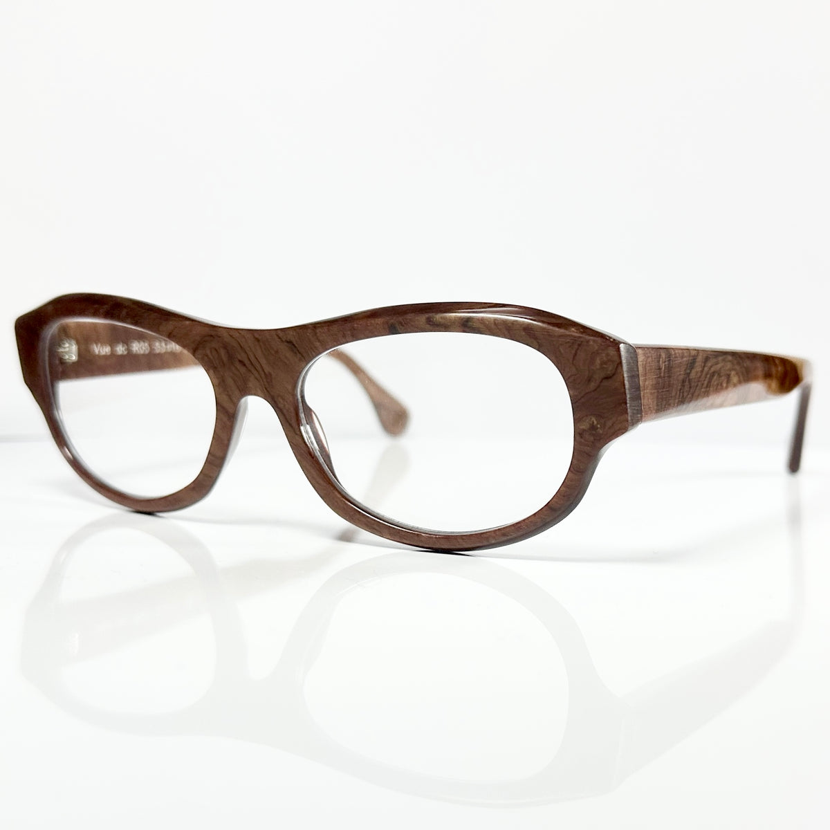 VUE DC R05 300 Unisex Eyeglasses Frame in Wood Texture - Authentic New