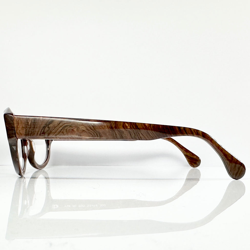 VUE DC R05 300 Unisex Eyeglasses Frame in Wood Texture - Authentic New