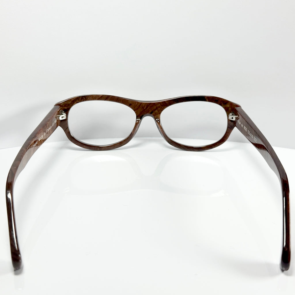 VUE DC R05 300 Unisex Eyeglasses Frame in Wood Texture - Authentic New