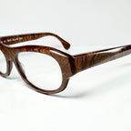 VUE DC R05 300 Unisex Eyeglasses Frame in Wood Texture - Authentic New