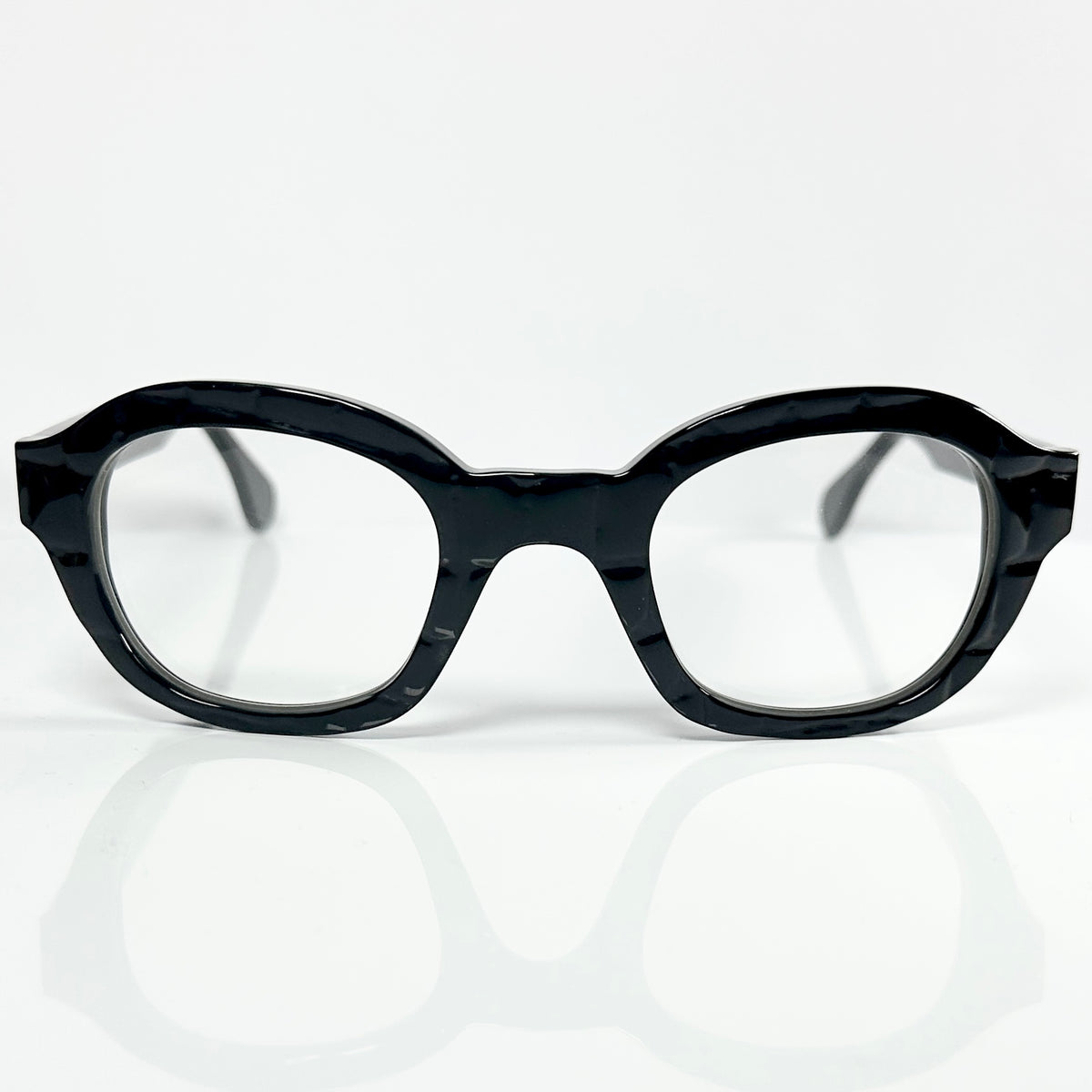 VUE DC TAO C10 Unisex Eyeglasses Frame in Crocodile Black  - Authentic New