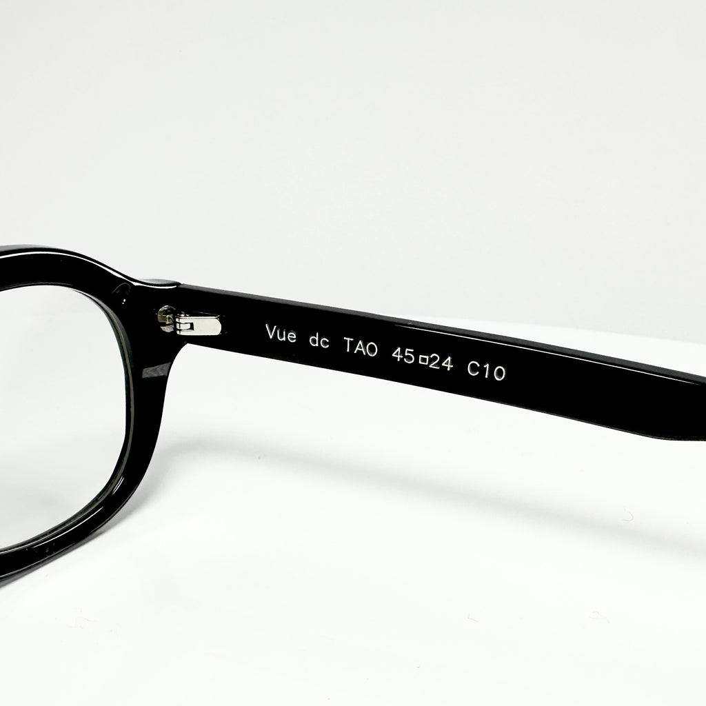 VUE DC TAO C10 Unisex Eyeglasses Frame in Crocodile Black  - Authentic New