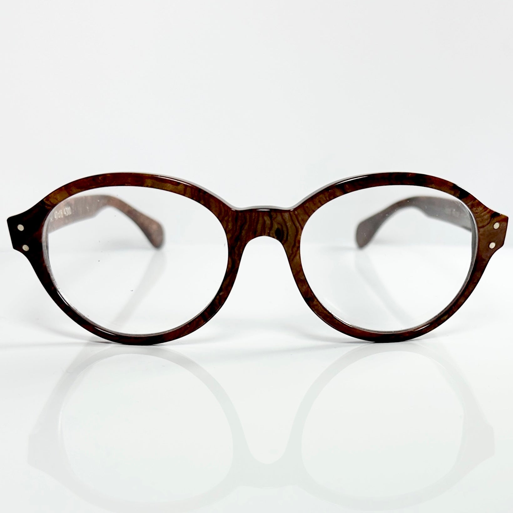 VUE DC PAT Women's Small Eyeglasses Frame in Wood Texture - Authentic New