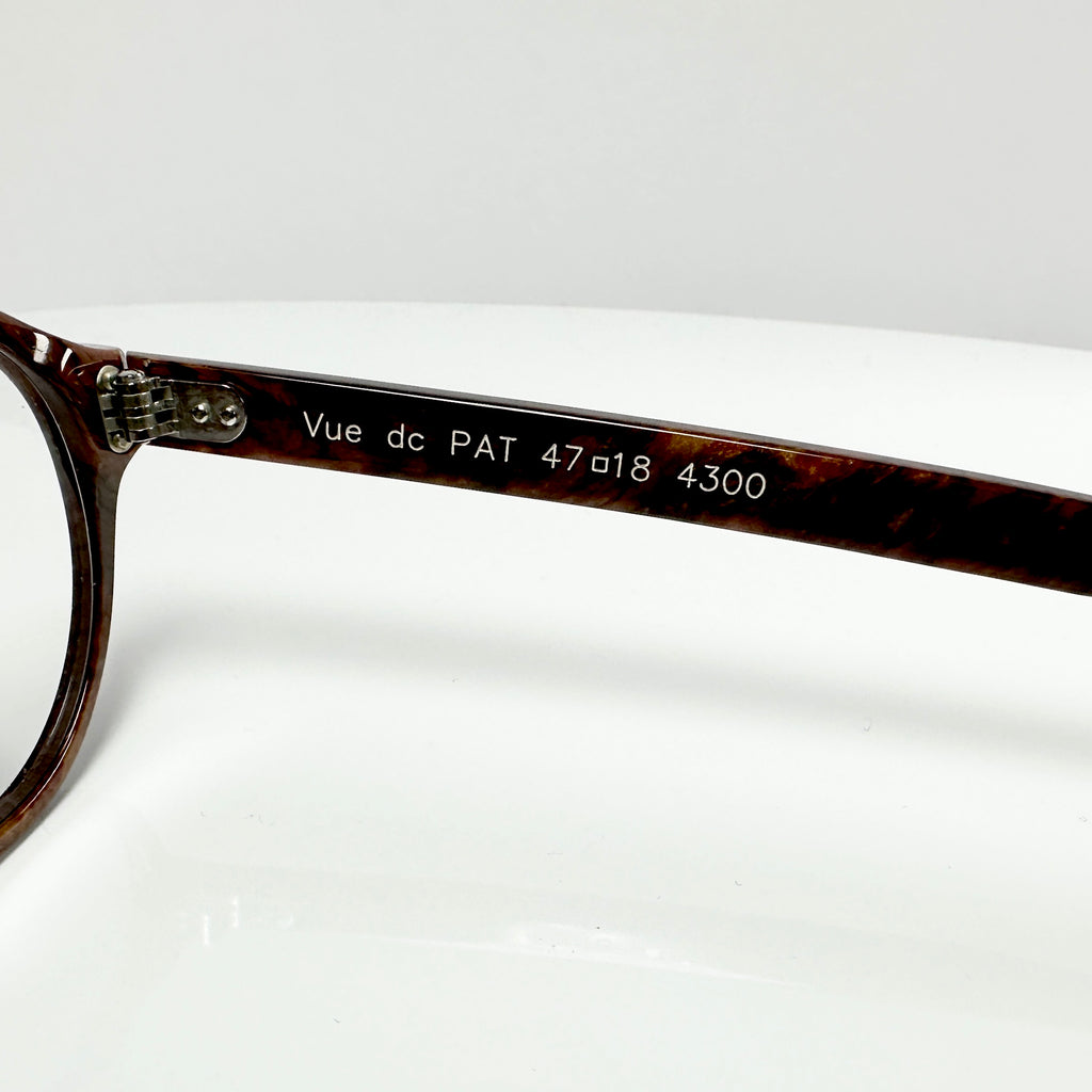VUE DC PAT Women's Small Eyeglasses Frame in Wood Texture - Authentic New