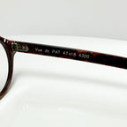 VUE DC PAT Women's Small Eyeglasses Frame in Wood Texture - Authentic New