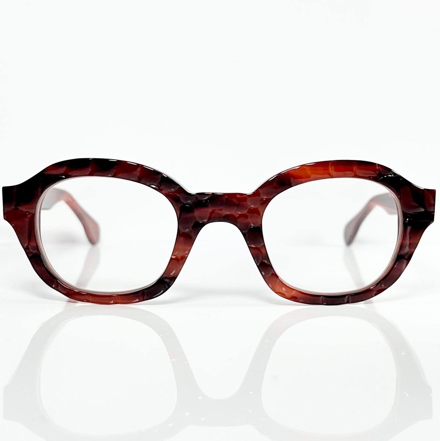 VUE DC TAO Unisex Eyeglasses Frame in Croco Tortoise - Authentic New