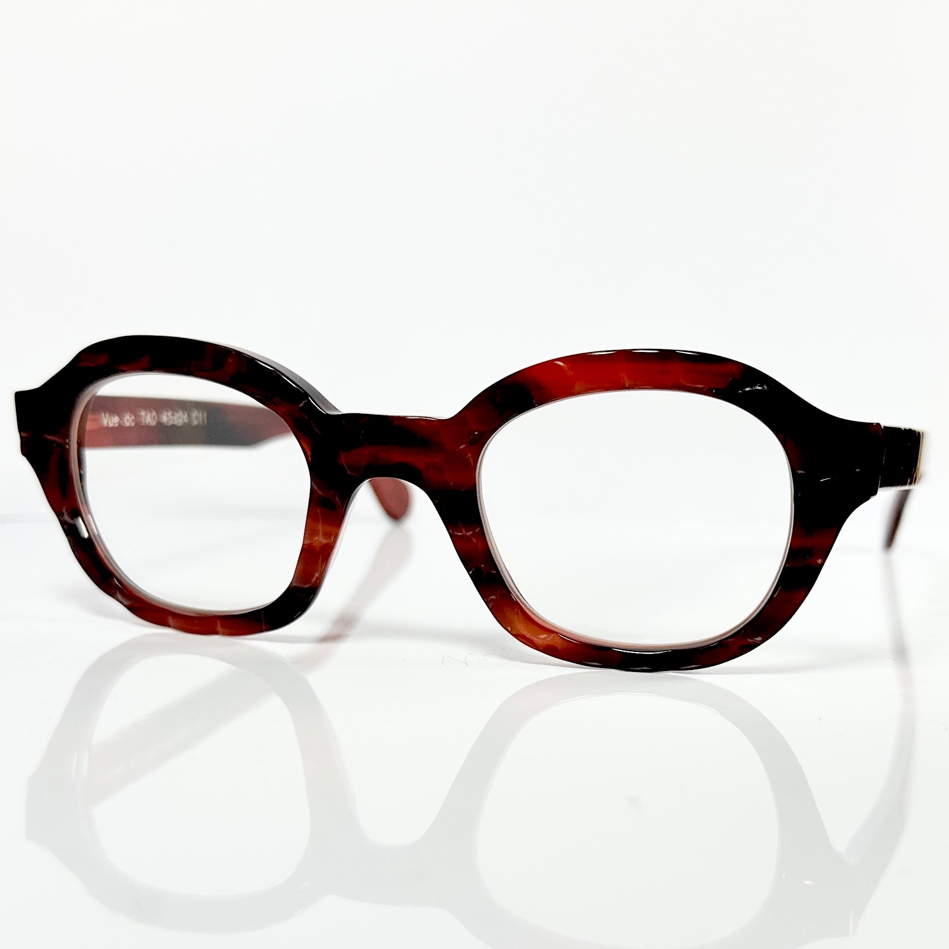 VUE DC TAO Unisex Eyeglasses Frame in Croco Tortoise - Authentic New