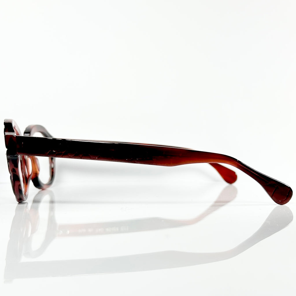VUE DC TAO Unisex Eyeglasses Frame in Croco Tortoise - Authentic New