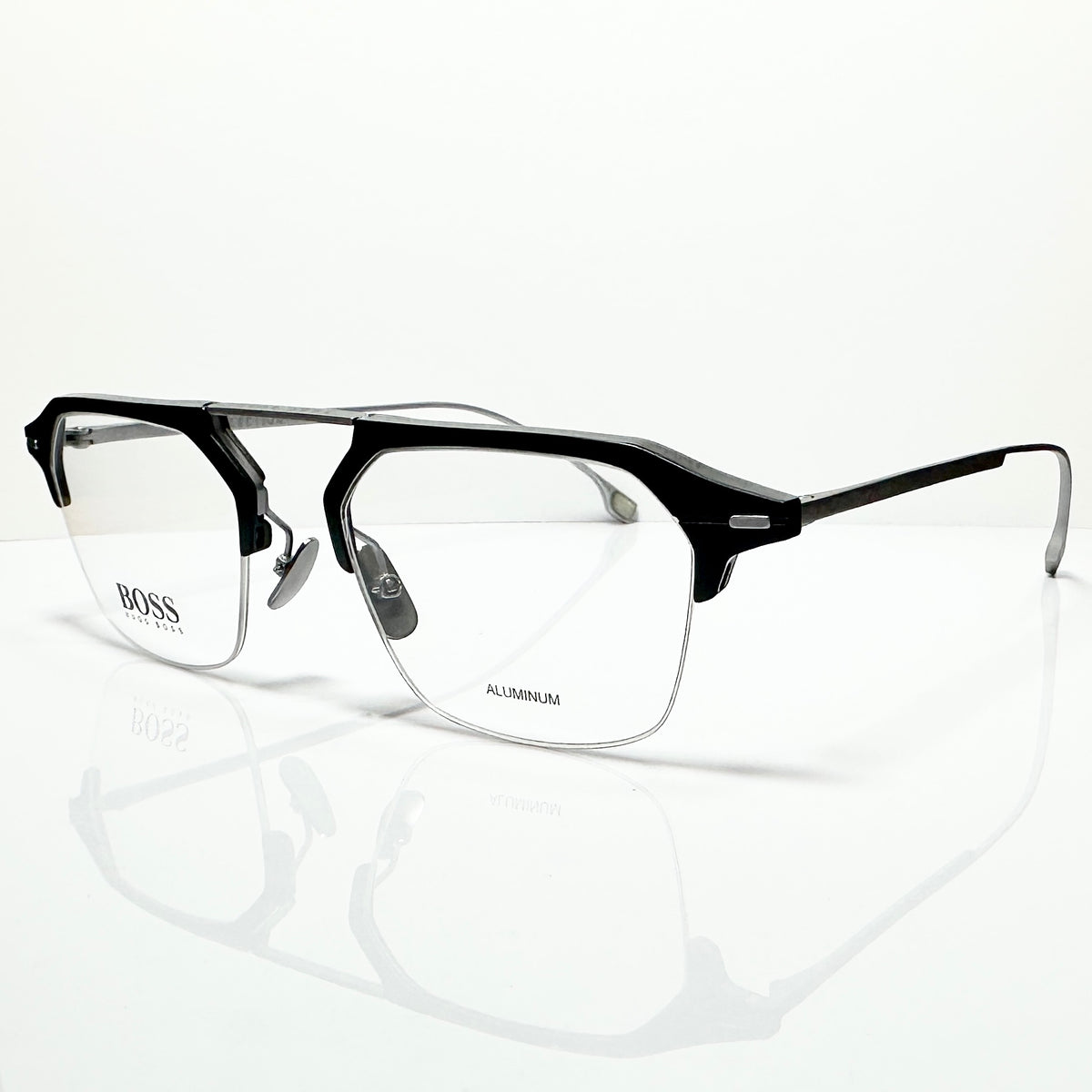 HUGO BOSS 1136 003 Eyeglasses Frames in Matt Black -  Authentic New