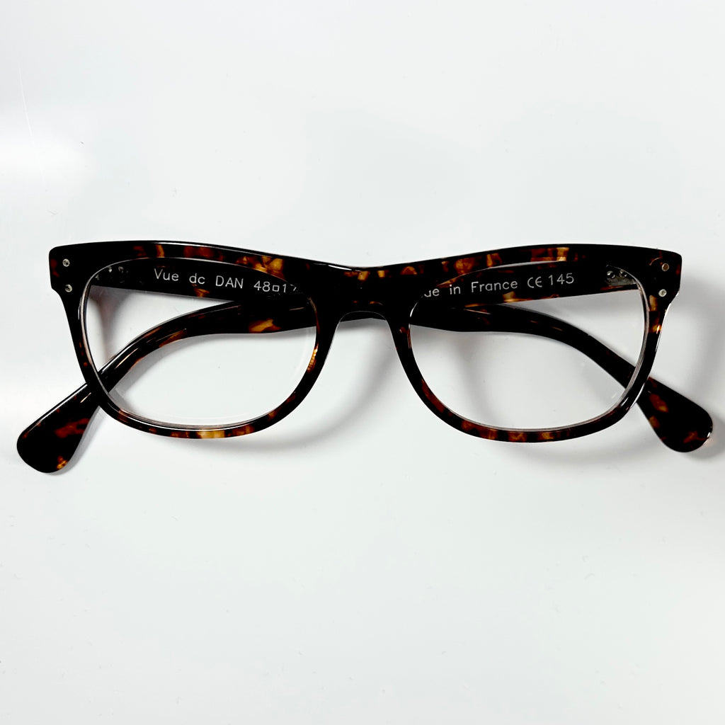 VUE DC DAN Unisex Eyeglasses Frame in Tortoise - Authentic New