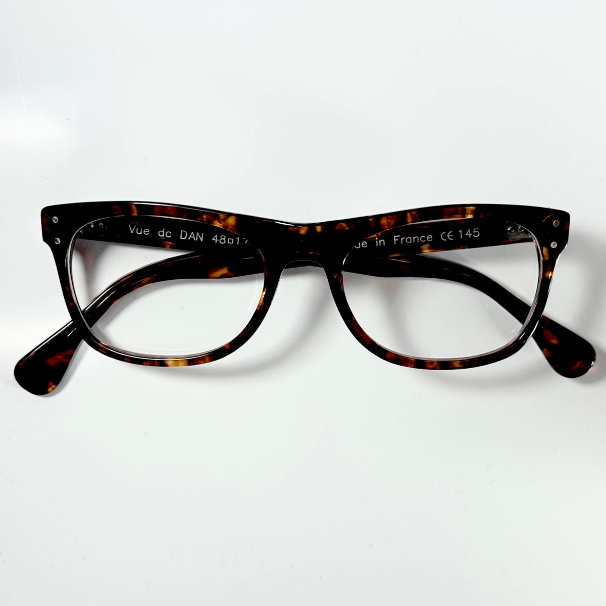 VUE DC DAN Unisex Eyeglasses Frame in Tortoise - Authentic New