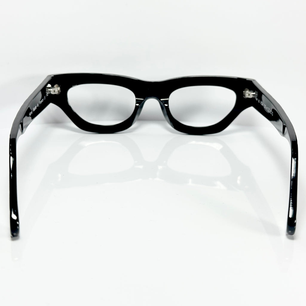 VUE DC ROK C10 Women's Eyeglasses Frame in Crocodile Black - Authentic New