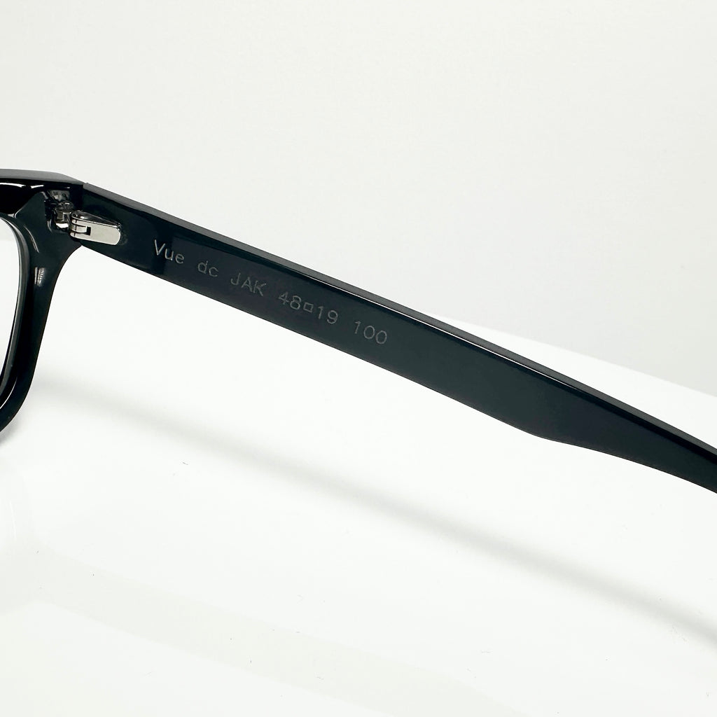 VUE DC JAK 100 Men's Eyeglasses Frame in Matt Black - Authentic New