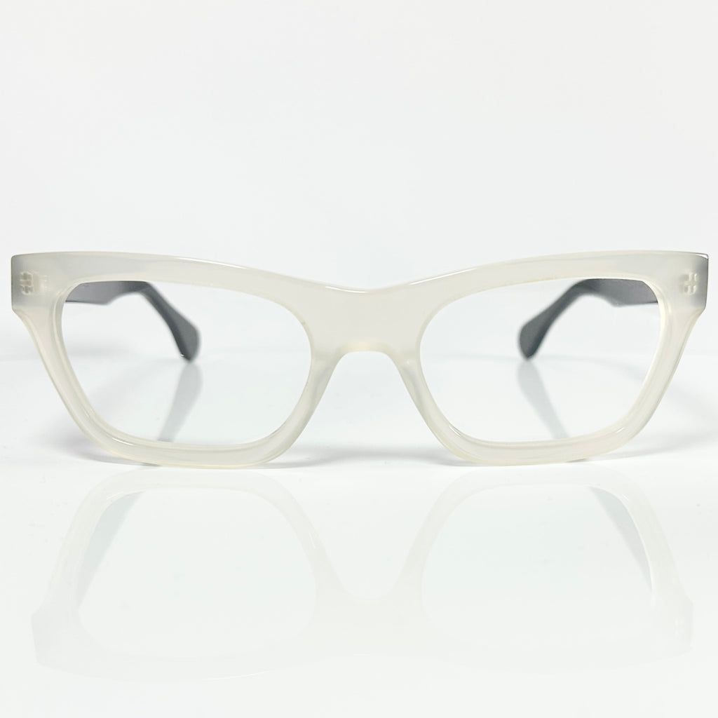 VUE DC JAK Unisex Eyeglasses Frame in White/Black - Authentic New