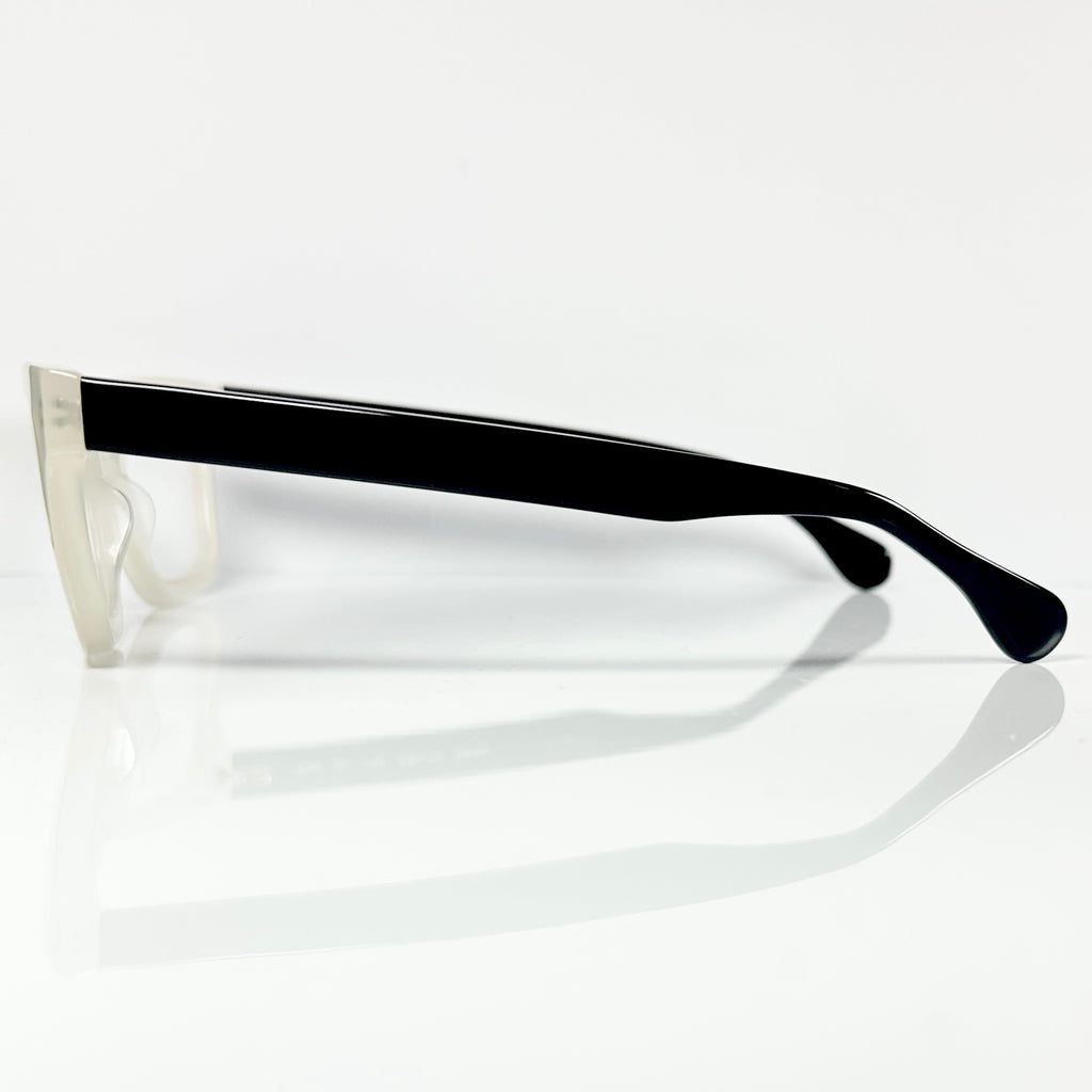 VUE DC JAK Unisex Eyeglasses Frame in White/Black - Authentic New