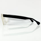 VUE DC JAK Unisex Eyeglasses Frame in White/Black - Authentic New