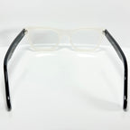 VUE DC JAK Unisex Eyeglasses Frame in White/Black - Authentic New