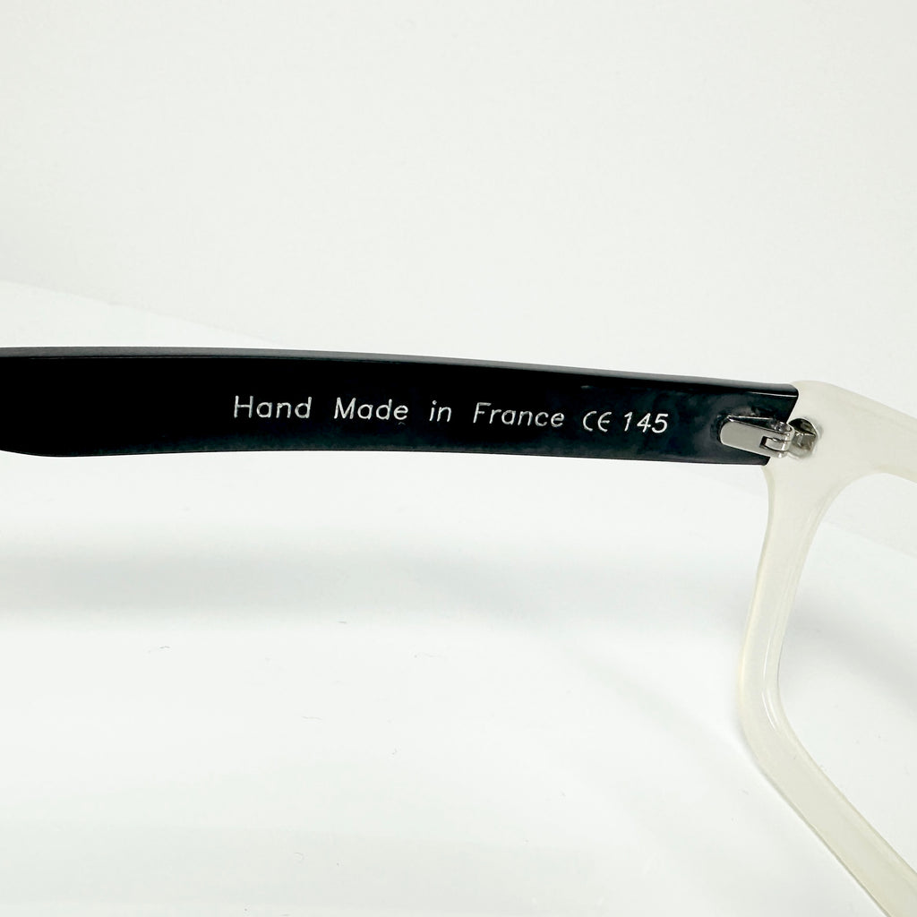 VUE DC JAK Unisex Eyeglasses Frame in White/Black - Authentic New