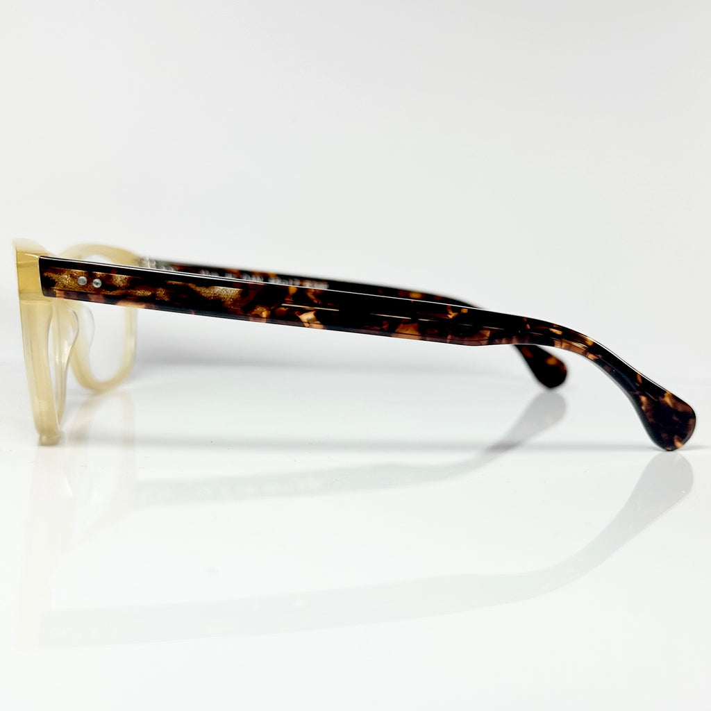 VUE DC DAN Unisex Eyeglasses Frame in Yellow/Tortoise - Authentic New