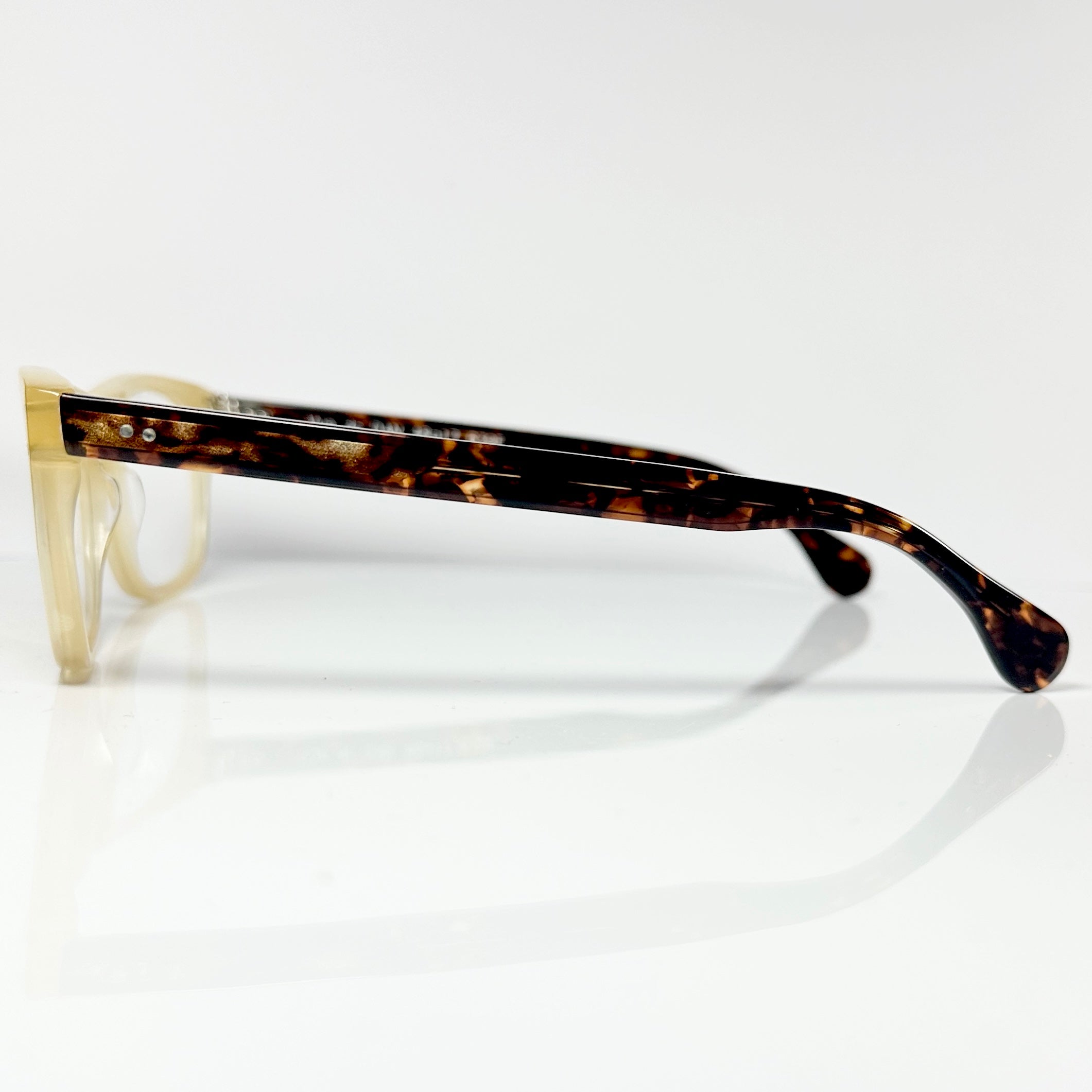 VUE DC DAN Unisex Eyeglasses Frame in Yellow/Tortoise - Authentic New