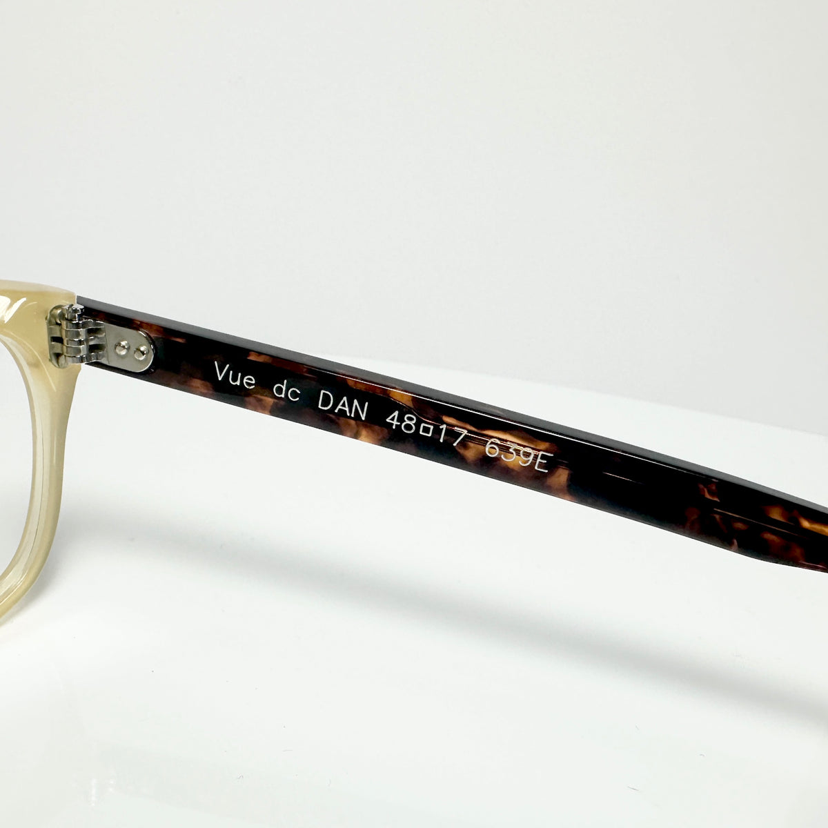 VUE DC DAN Unisex Eyeglasses Frame in Yellow/Tortoise - Authentic New