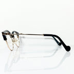 Moncler ML5020 V 001 Unisex Eyeglasses Frame in Black/Gold - Authentic New