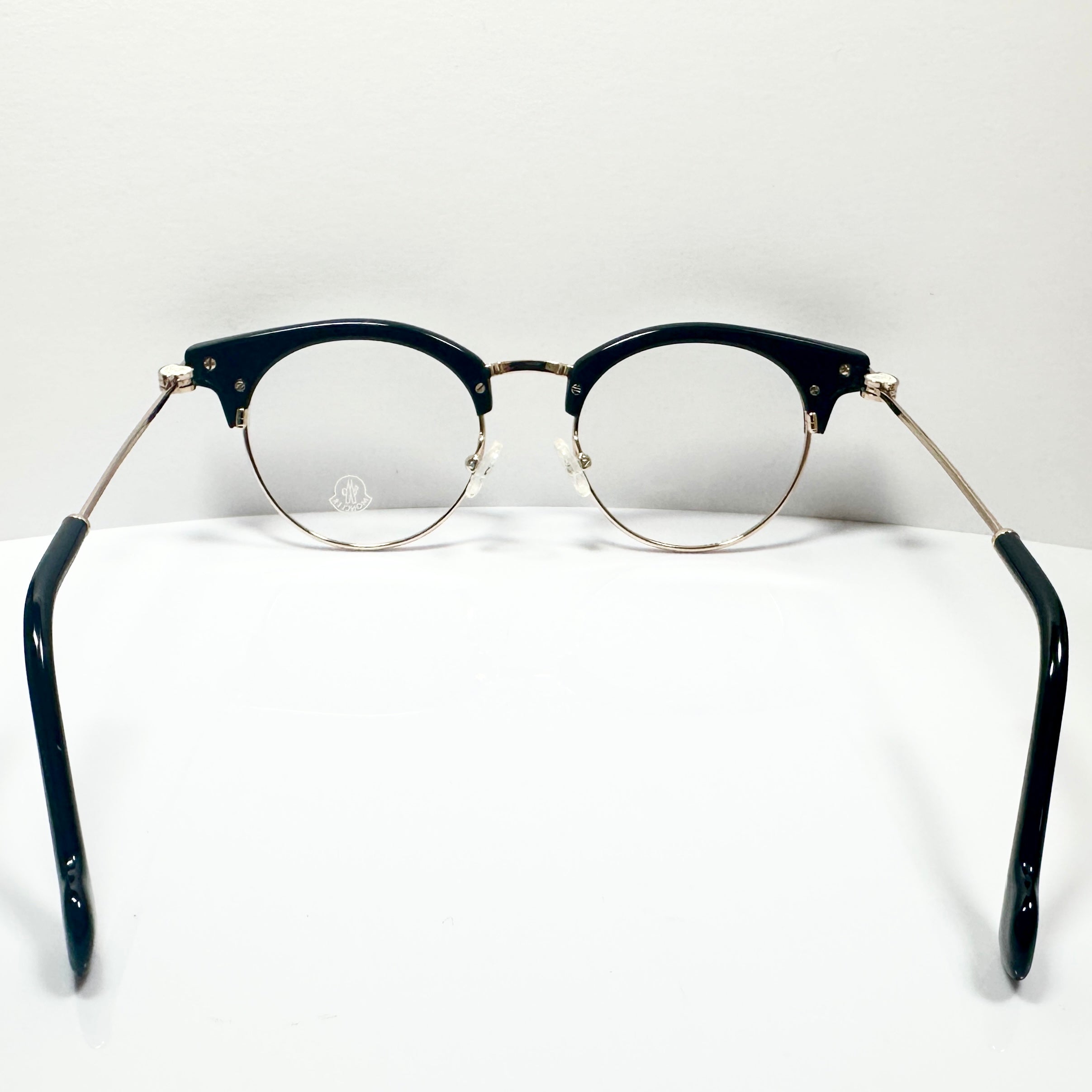Moncler ML5020 V 001 Unisex Eyeglasses Frame in Black/Gold - Authentic New