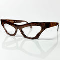 VUE DC LYZ 300 Women's Eyeglasses Frame in Wood Texture - Authentic New