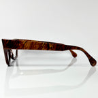 VUE DC LYZ 300 Women's Eyeglasses Frame in Wood Texture - Authentic New