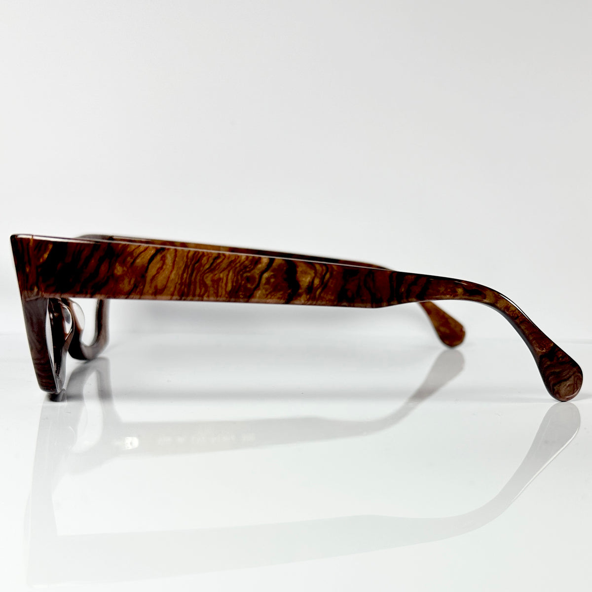 VUE DC LYZ 300 Women's Eyeglasses Frame in Wood Texture - Authentic New