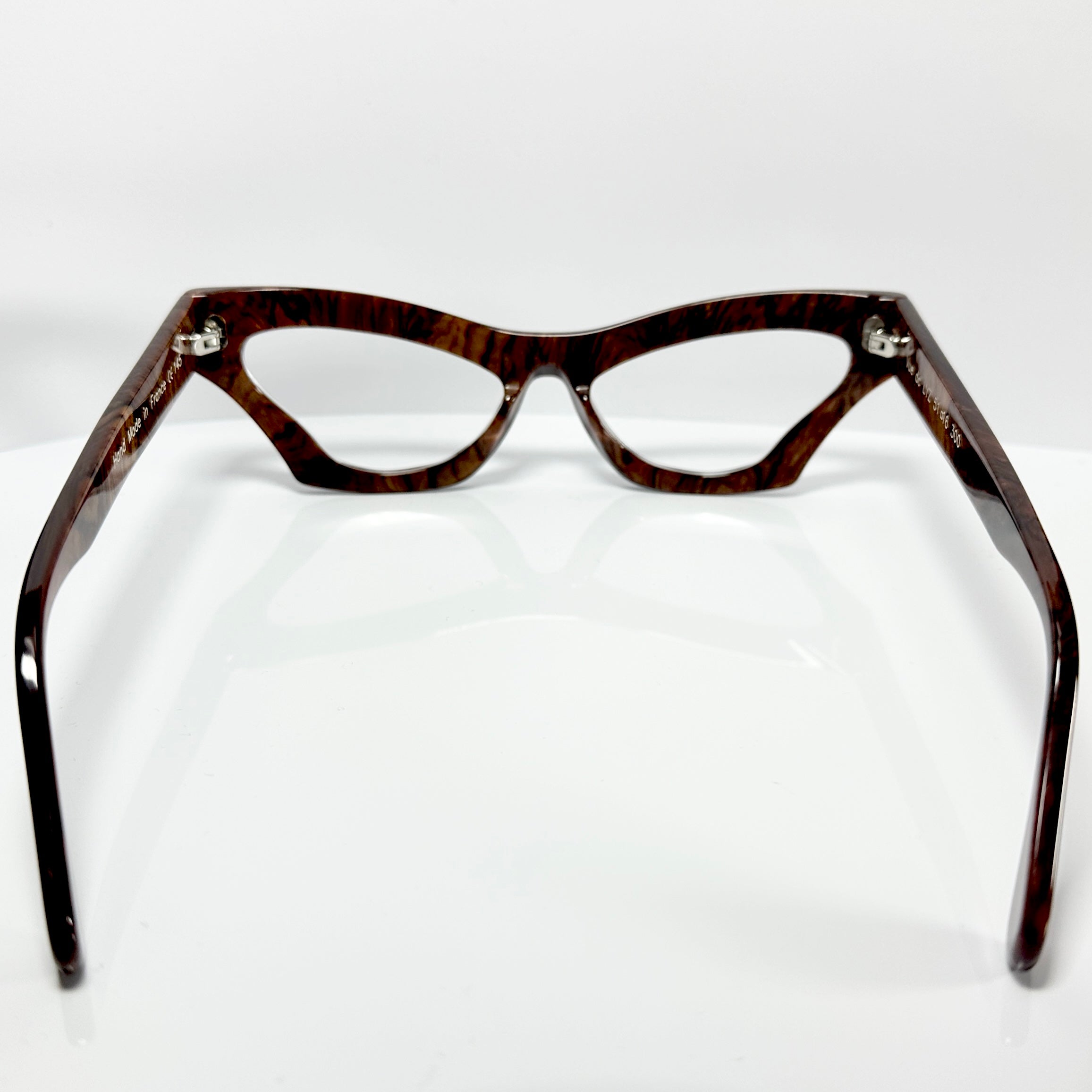 VUE DC LYZ 300 Women's Eyeglasses Frame in Wood Texture - Authentic New