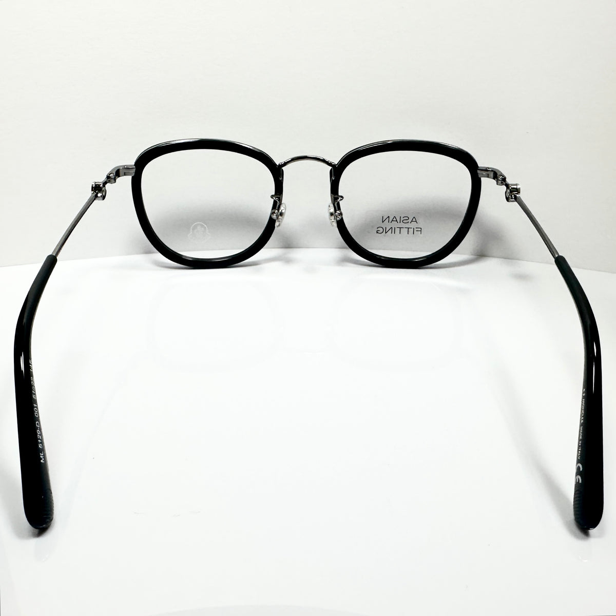 Moncler ML5129 001 Men's Eyeglasses Frame in Black/Gunmetal - Authentic New