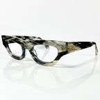 VUE DC ROK Women's Eyeglasses Frame in Grey Black Horn - Authentic New