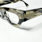 VUE DC ROK Women's Eyeglasses Frame in Grey Black Horn - Authentic New