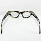 VUE DC ROK Women's Eyeglasses Frame in Grey Black Horn - Authentic New