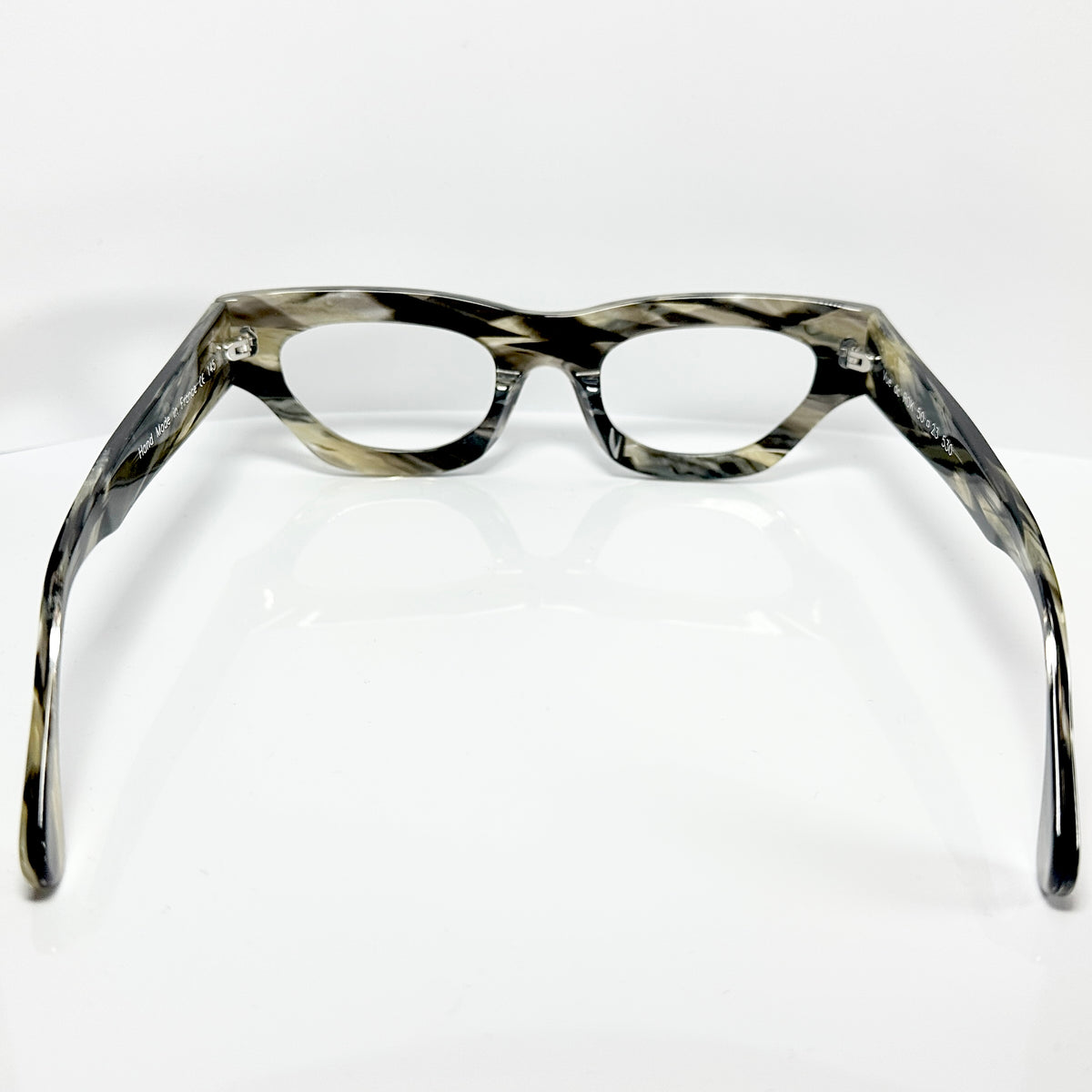 VUE DC ROK Women's Eyeglasses Frame in Grey Black Horn - Authentic New