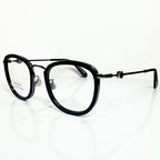 Moncler ML5129 001 Men's Eyeglasses Frame in Black/Gunmetal - Authentic New