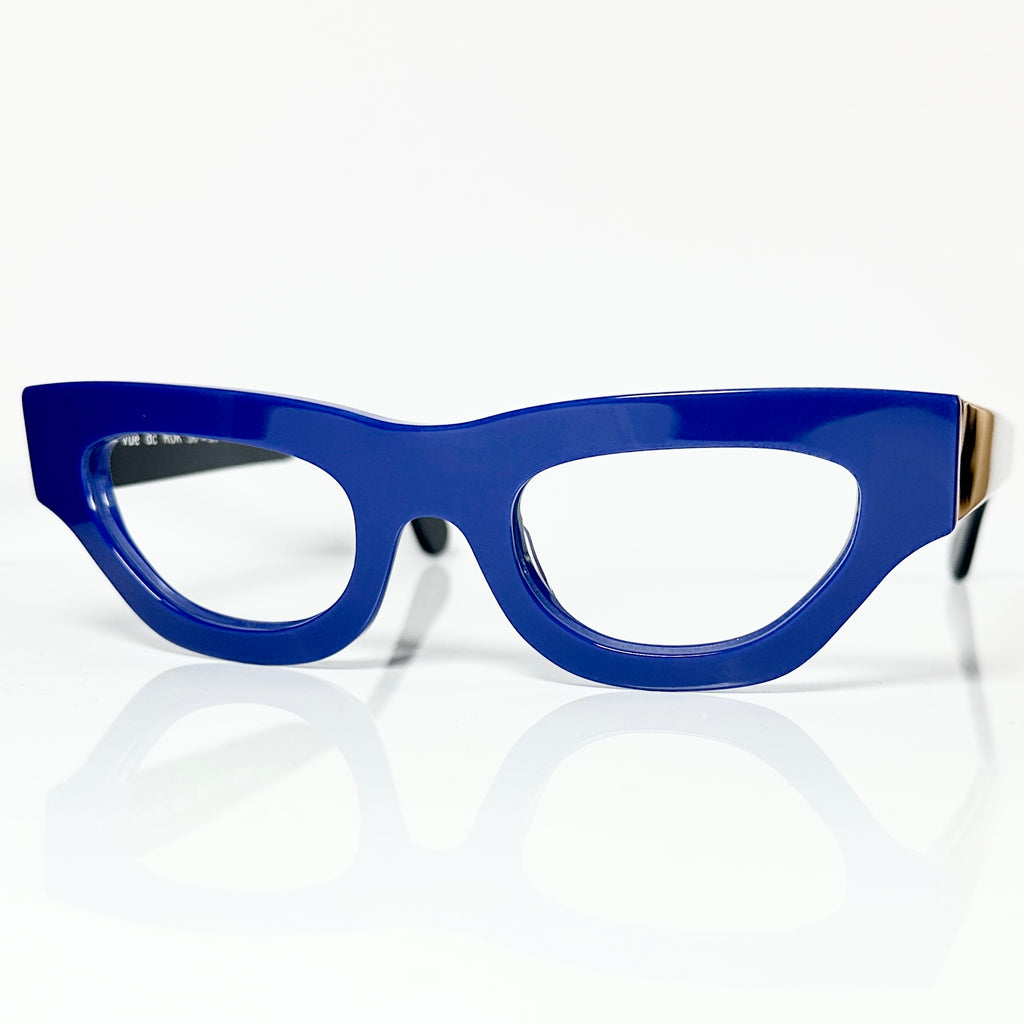 VUE DC ROK Women's Eyeglasses Frame in Blue/Black - Authentic New