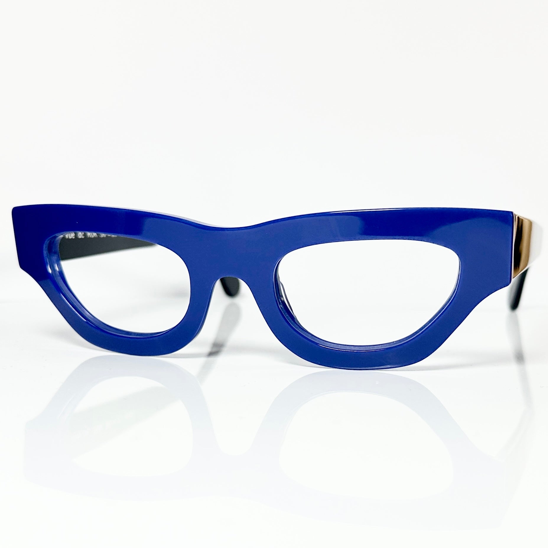 VUE DC ROK Women's Eyeglasses Frame in Blue/Black - Authentic New