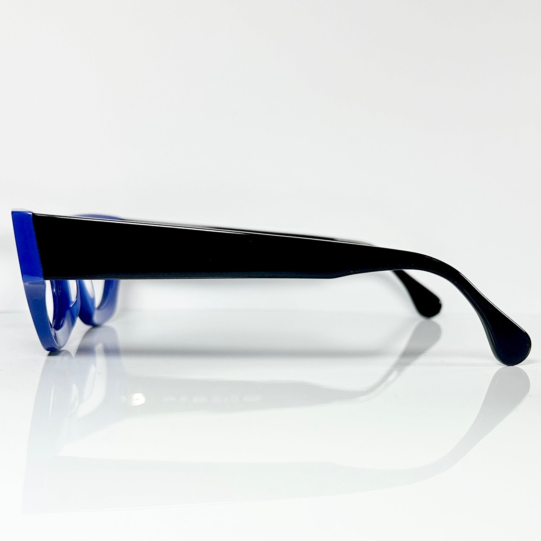 VUE DC ROK Women's Eyeglasses Frame in Blue/Black - Authentic New
