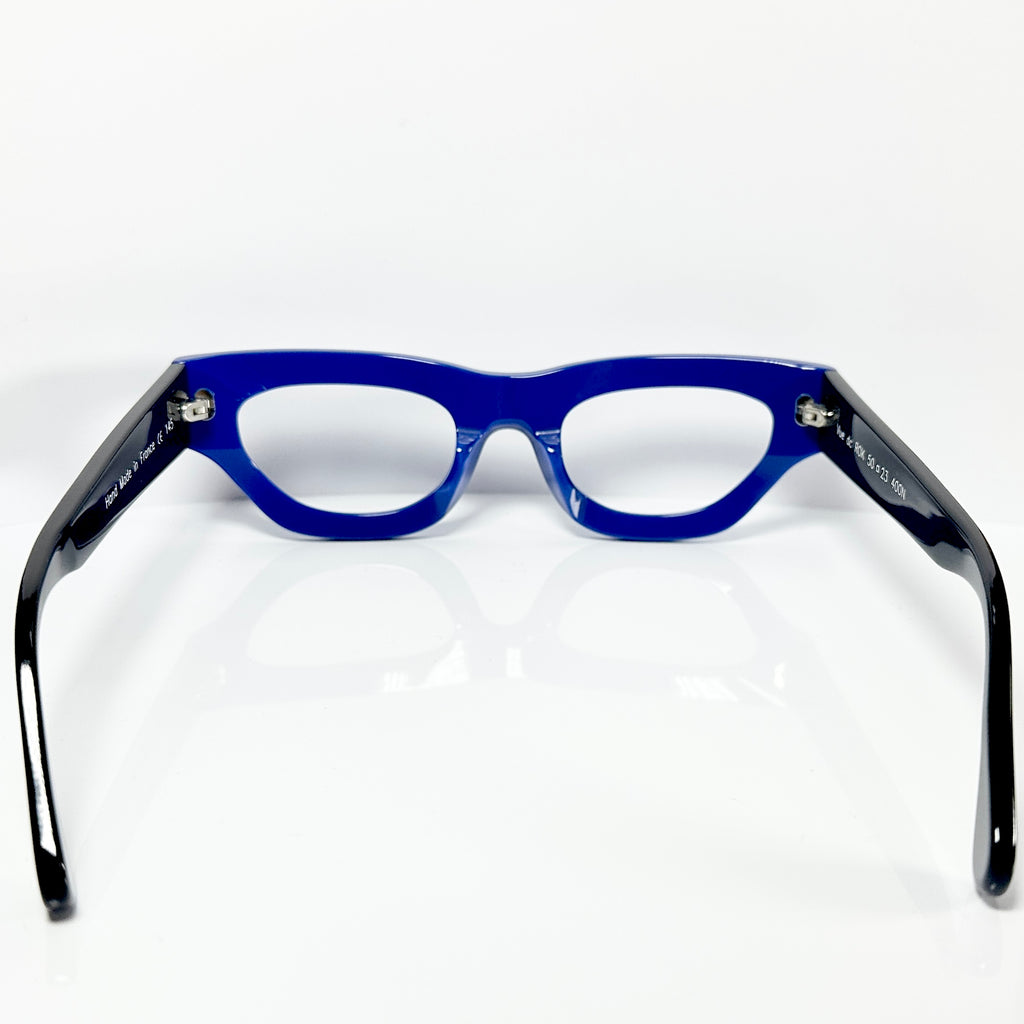 VUE DC ROK Women's Eyeglasses Frame in Blue/Black - Authentic New